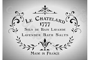 CFSUPPLIES A4-Schablone, Stil: Shabby Chic, für Möbel, Stoffe und Glas, wiederverwendbar, 125-Mikron-Mylar (Motiv: 157)