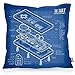Produktbild VOID NES Controller Blaupause Kissenbezug Kissenhülle Outdoor Indoor 8-Bit mario donkey bros kong, Kissen Größe:60 x 60 cm