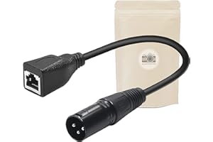 ADAPTOUT Cable adaptateur RJ45 Femelle vers XLR - DMX 3 Pin Male eclairage lighting