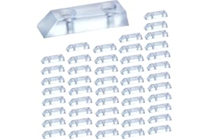 LEZED Piedini Morbidi in Gomma per Gambe di Mobili Sedia da Tavolo Gamba Piedini Protettivi trasparente Gambe di Mobili con Facileinstallazione per scrivania antiscivolo Trapezio 48 Pezzi Senza Viti