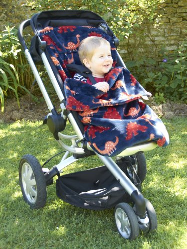 Buggysnuggle Dinosaur Fur - Navy