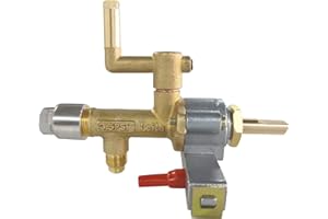 MENSI Ersatz-Terrassenheizer, Ersatzteile, Propangas-Steuerventil für Gartensun alte Heizungen mit Öffnung (Gasventil mit 90-Grad-Winkelöffnung, 1,6 mm)