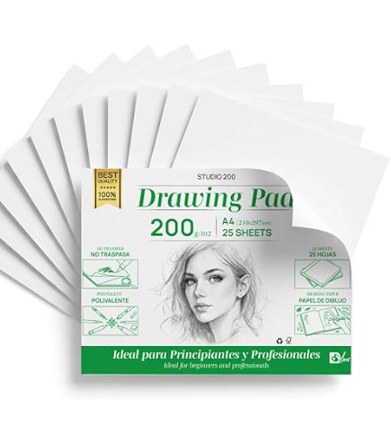 Bloc papier aquarelle encollé Etival 100 feuilles 300g - Clairefont