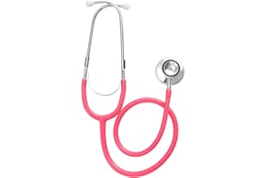 TRIXES Różowy stetoskop - zabawka edukacyjna dla weterynarza, lekarza, pielęgniarki, akcesoria do przebrania na Halloween