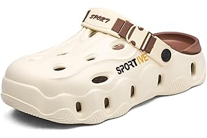 XUANKE Women's Mens Garden Clogs Mules, Arch Support, Anti-Slip Water Shoes Breathable Sandals Slippers Outdoor, Beach, Shower Summer Shoes Easy-Clean Quick-Dry