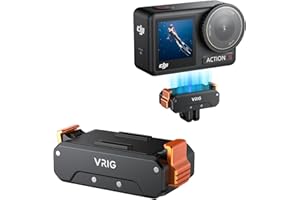 LOMUG Magnetyczny adapter uchwyt magnetyczny do DJI Osmo Action 5 / Action 4 / Action 3 ze składanym przyłączem i otworem gwintowanym 1/4"