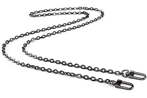 Xiazw Mini Copper Purse Chain Shoulder Crossbody Strap Bag Accessories Charm Decoration (Black, 116cm)