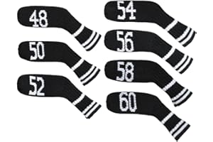 Scott Edward 7 Pcs/10 Pcs Golf Iron Covers Cuteness Knitted Socks Shape Washable & Durable Club Head Protector