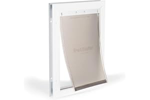 PetSafe, Aluminium Pet Door, Solid Design, Easy Install, Staywell, For Pets Up To 18 kg,White,Medium