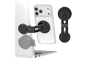 CloudValley Portátil Soporte Magnético para Teléfono, Holder de Cámara de Continuidad Ajustable en 360° para iPhone y Todos los teléfonos, para Tesla, PC, Monitor de Gimnasio, Ferroso