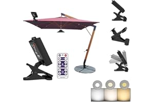 YAOJIWANG Parapluie solaire extérieur avec télécommande Parapluie cantilever à alimentation solaire avec 3 modes de luminosité Nouveau LED Parapluie Tente Camping Jardin Lumières de décoration de fête
