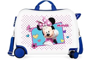 Disney Enjoy Minnie Icon Kinder-Koffer Blau 50x38x20 cms Hartschalen ABS Kombinationsschloss 34L 2,3Kgs 4 Räder Handgepäck