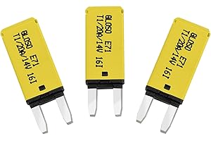 GLOSO Blade Circuit Breaker Mini RV Marine Boat Truck Yacht Auto Reset Audio Solar System Protection ATO ATC 20 Amp 3 PACK E71