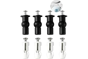 SUNNIFLY 8 Kits de Reemplazo - Bisagras Tapa WC Roca, Tornillos Tapa WC，Fijación de Tornillos y Bisagras.