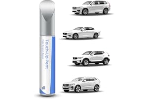 PARTS4EV 707 Crystal White Pearl Tricoat lackpenna kompatibel med S60L/XC60/XC40/XC90 exakt matchning för chips och repor