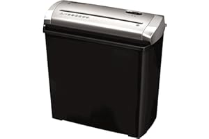 Fellowes Trito 2S - Destructora trituradora de papel, corte en tiras (Din P-1), destruye hasta 5 hojas, uso personal, color negro