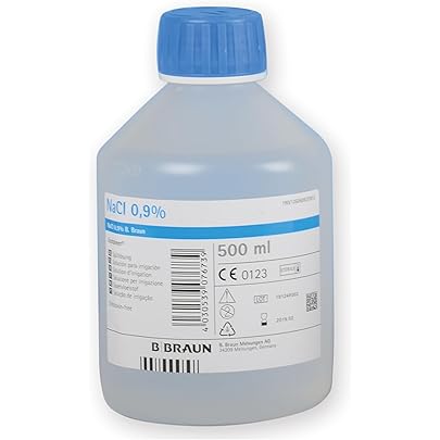 BABYLOU CARE | Siero Fisiologico Flacone 3x500 Ml | NaCl 0,9% | Prodotto In Francia | Lavaggio Delle Fosse Nasali | Igiene Del Naso | Per Irrigazione Esterna