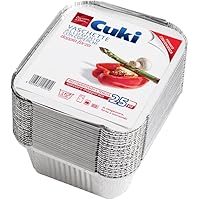 Vaschette Cuki 2IN1 Alluminio E Carta Forno - 8 Porzioni Tonde, 6 Confezioni Da 2 Pezzi - Foto 5