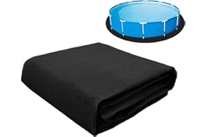 FANGZ Round Thickened Pool Liner Pad 10ft 12ft 15ft for Aboves Ground Pools, Under Pool Padding Mats That Prevents Punctures, Extend Liners Life