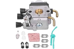 DEROR Carburetor Kit for Stihl Hl45 Hs45 Km 55 Fc55 Fs45 Fs46 Fs46c Fs55 Fs55r Fs45c Trimmer String Trimmer Weed Eater,Trimmer Carburetor Carb Kit for Engines Lawn Mower Spare Parts with Fuel Line