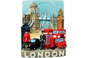 MUYU MAGNET Kühlschrankmagnet mit 3D-Souvenir, London, Dekoration für Zuhause und Küche, London, Kühlschrankmagnet