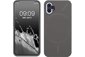 kwmobile Carcasa Compatible con Nothing Phone (1) Funda - Case TPU y Silicona antigolpes - Apto Carga inalámbrica - Polvo de Piedra