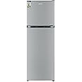 Geepas GRF4120SSXN 410L /348L Net Capacity, No Frost Double Door Refrigerator With Multi Airflow, Twist Ice Maker, Stainless Steel Finish, Fridge - 270L/Freezer- 78L capacity GRF4120SSXN Silver