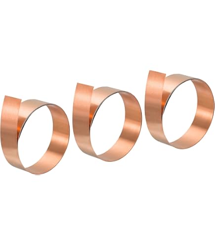 QUARKZMAN Kupferblechrolle – 0,1 Mm Dick, 20 Mm Breit, 1 M Lang, 99,95 % Reinheit, Für DIY Und Bau