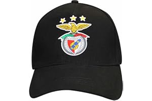 SL Benfica Official Soccer Crest Baseball Cap (100% Cotton & Adjustable)