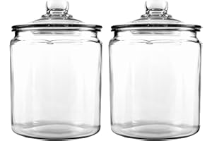 Sparkledot Tarros de cristal sellados gruesos con tapa con tapa con una capacidad de 2 unidades de 2,0 litros. Mantén tus productos frescos