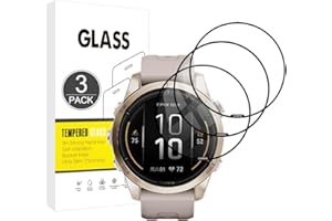 E-Hamii Displayschutzfolie kompatibel mit Garmin Epix Pro 42mm,[3 Stück][3D Curved Full Cover][Kratzfest, High Definition] Schutzfolie für Garmin Epix Pro 42mm