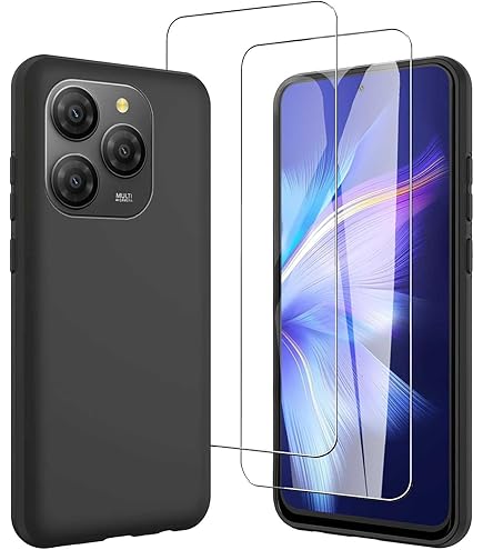 WIMSPEED Coque Pour Ulefone Note 16 Pro (6.52"), Anti-Choc Et Anti-Rayures Etui De Protection Ultra-Fin Noir Souple Silicone TPU Bumper Housse Case