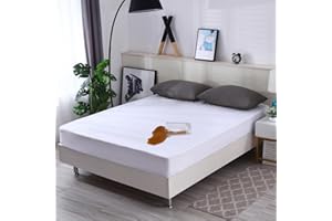 M-bestl Luxus-Matratzenschoner, wasserdicht, für Super-Kingsize-Betten, geräuschlos und atmungsaktiv, Tiefe Tasche, 180 x 200 cm