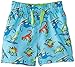 Pumpkin Patch Baby Boys 0-24M Dino Print Boardie Trunks, Blue Fish, 6-12 Months