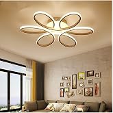 Fer Avize Papatya Modern Tasarım Yatak Odası - Salon - Mutfak Eskitme Renk G&uuml;n Işığı Ve Beyaz Led Avize