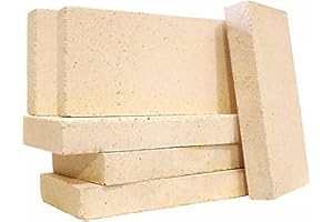 Coals 4 You - Lot de 10 Briques réfractaires en Vermiculite pour poêle à Bois - 11,4 x 23 cm