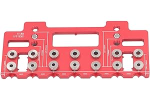 FOCKETY Szablon do Wiercenia Otworów w Szafce, Stop Aluminium Narzędzie Szablonu Uchwytów do Szafek Prowadnica Wiertła do Lokalizatora Stempla Przewodnik Po Szablonach wierteł do Szafek