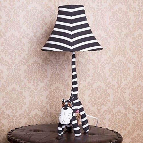 Cute Cartoon Animal Children Bedroom Table Lamp Kid's Bedsides Fabric Desk Light Baby Room Desk Lamps (cat)
