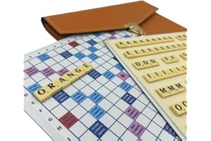 LA BOUTIQUE DU SCRABBLEUR Jeu de Scrabble de Voyage magnétique Pochette Maroquinerie Officiel de la fédération française de Scrabble Duplicate Made in France idéal pour Les scrabbleurs de la Famille