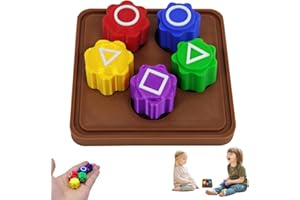 XPJBKC Gonggi Korean Game Set, Gong Gi Korean Gong-Gi Game with Square Plate, Mini Game Grasping Stones Five Stones Korean Traditional Play Game, Gonggi Jack Stone for Squid TV Fans And Kids
