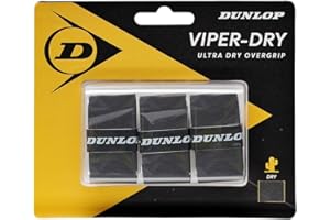 DUNLOP SPORTS DUNLOP 613257-Fasciature, Overgrip Unisex Adulto, Black, Taglia Unica