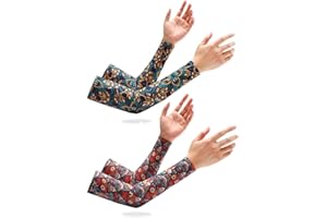 PBAHAUP Manchons Bras Anti UV - 4 Pièces Protection Solaire pour Sports, Cyclisme, Volleyball, Conduite en Plein Air - Cover Up pour Tatouage - pour Femmes et Hommes