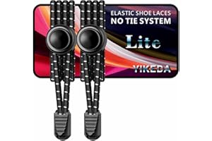 YIKEDA No Tie Elastic Laces 120CM Elastic Shoe Laces No Tie Elastic Shoelace Lock System Suitable for Kids Adults Elderly Disabled