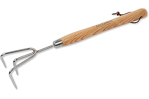 Spear & Jackson 3100KEW Kew Gardens Collection Stainless Steel 3 Prong Cultivator 12" Handle, Blue