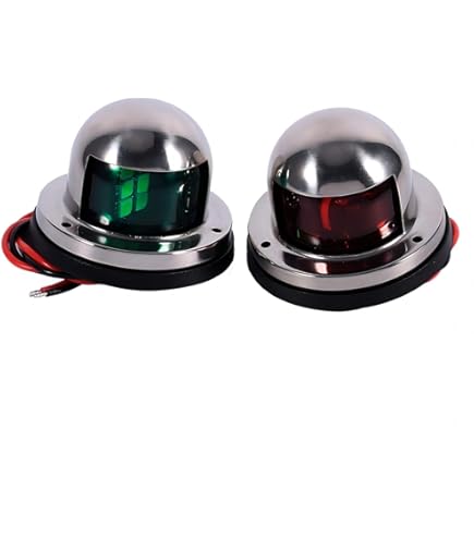 Marine Boot 12V RVS Rode Amp Groene LED Navigatie Signaal Licht Lamp Jacht Accessoire