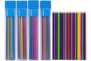 MROOFUL 36 × 4 Box 2.0mm Matita Mine Ricariche Meccaniche 12 Colori Disegno Pittura Arte Artigianato Fornitura Colorazione Schizzi Pre-affilati