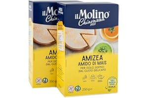 IL MOLINO CHIAVAZZA Pure Corn Starch 500g (250g, Pack of 2) 🌽 Made in Italy | GMO Free | Gluten Free | Great for Baking 🌽 by Molino Chiavazza