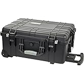 HMF Outdoor Trolley, Camera Case with Die Cut Foam | 23 x 45 x 27.5 cm | Black