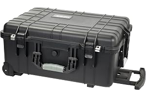 HMF ODK400 Utomhusrullväska med förklippt skum, svart, 58.5 x 45 x 27.5 cm