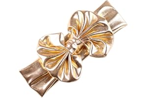 SANWOOD Bandeau pour bébé fille avec nœud (doré)